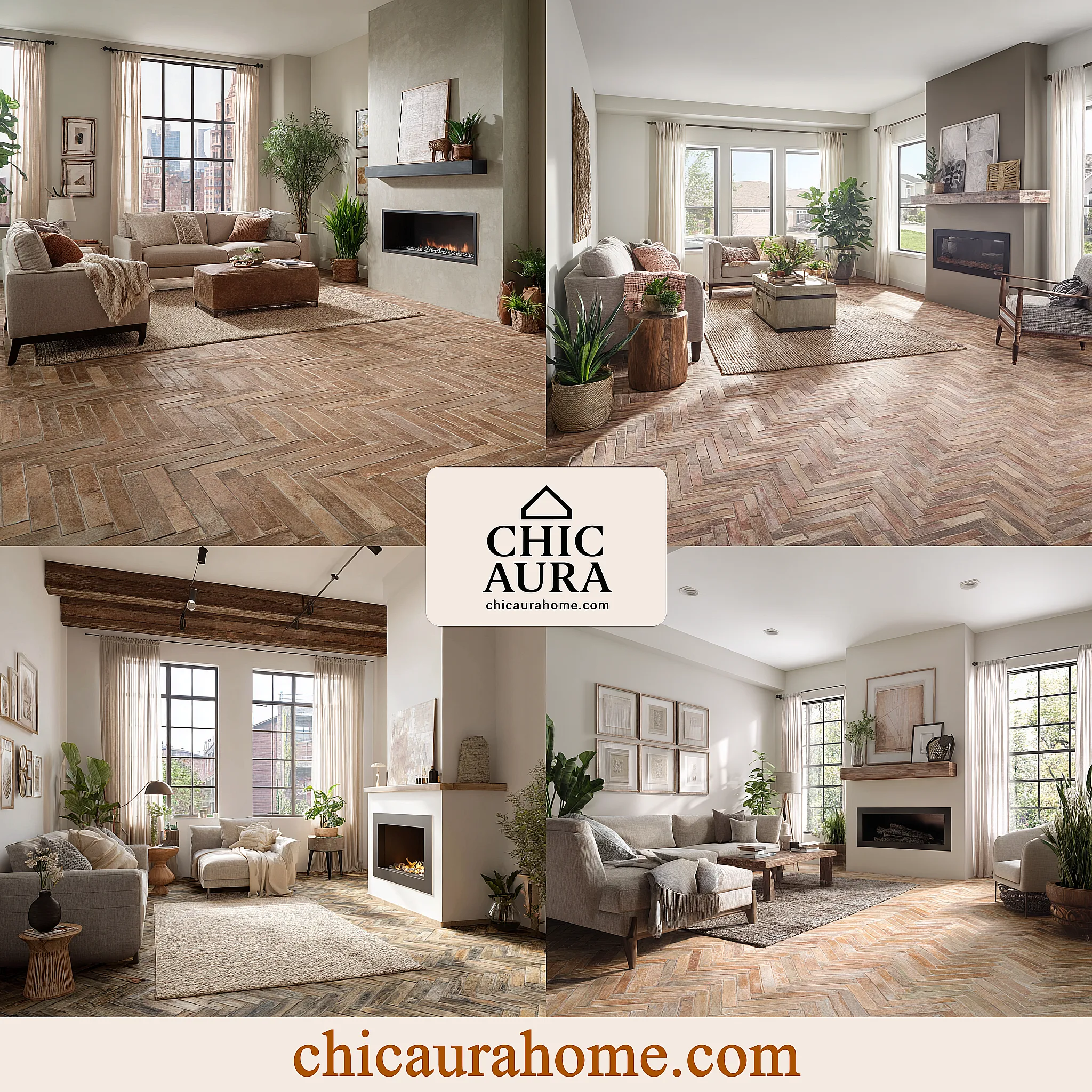faux brick flooring living room