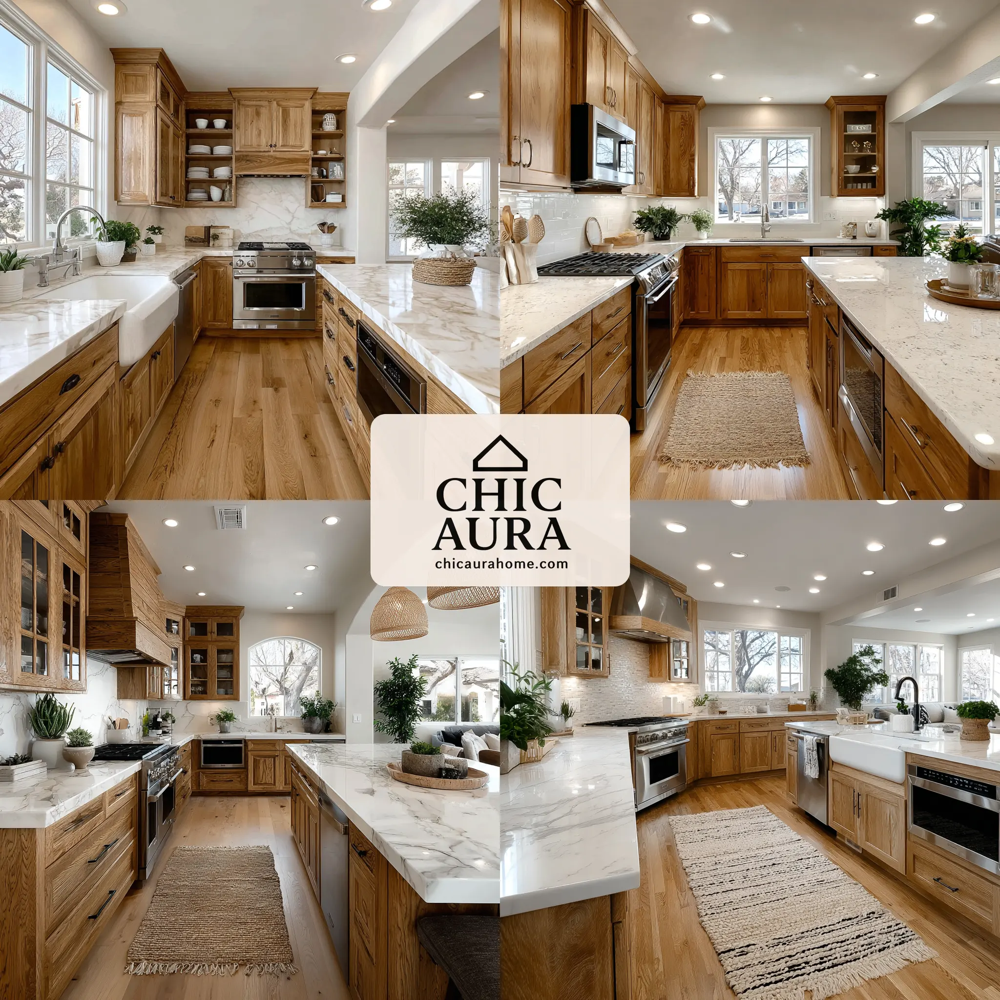 golden oak kitchen cabinets