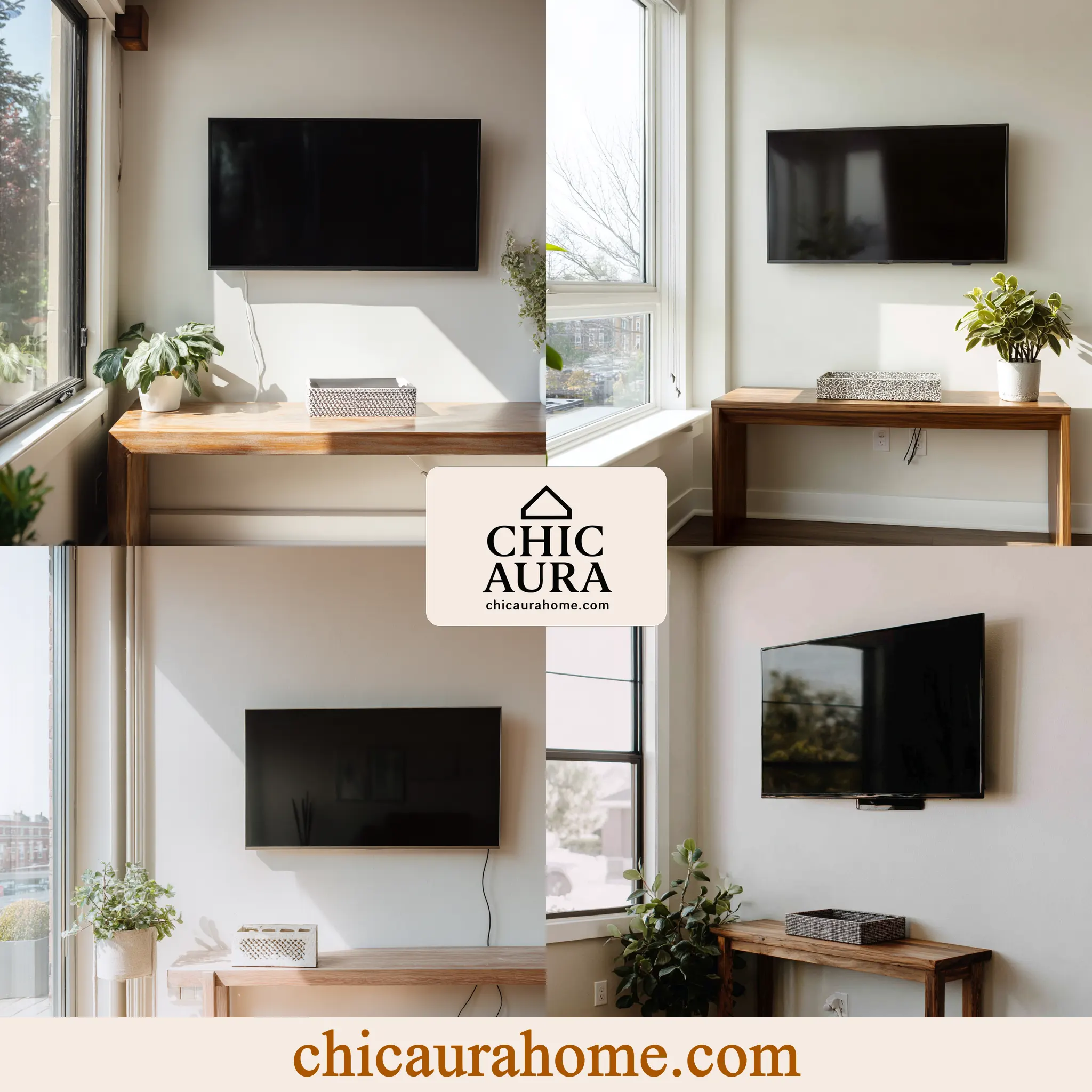 hide tv cords with decor