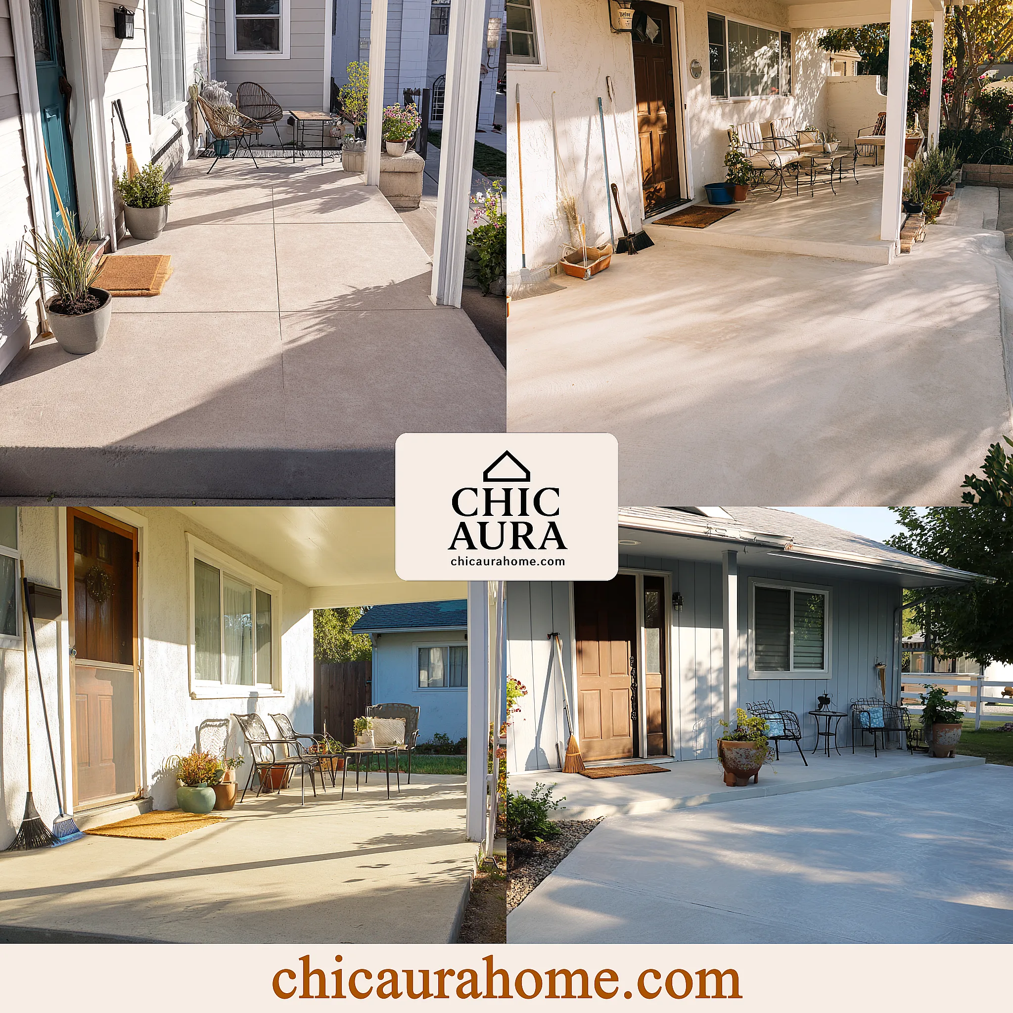 how to clean cement porch concrete patios