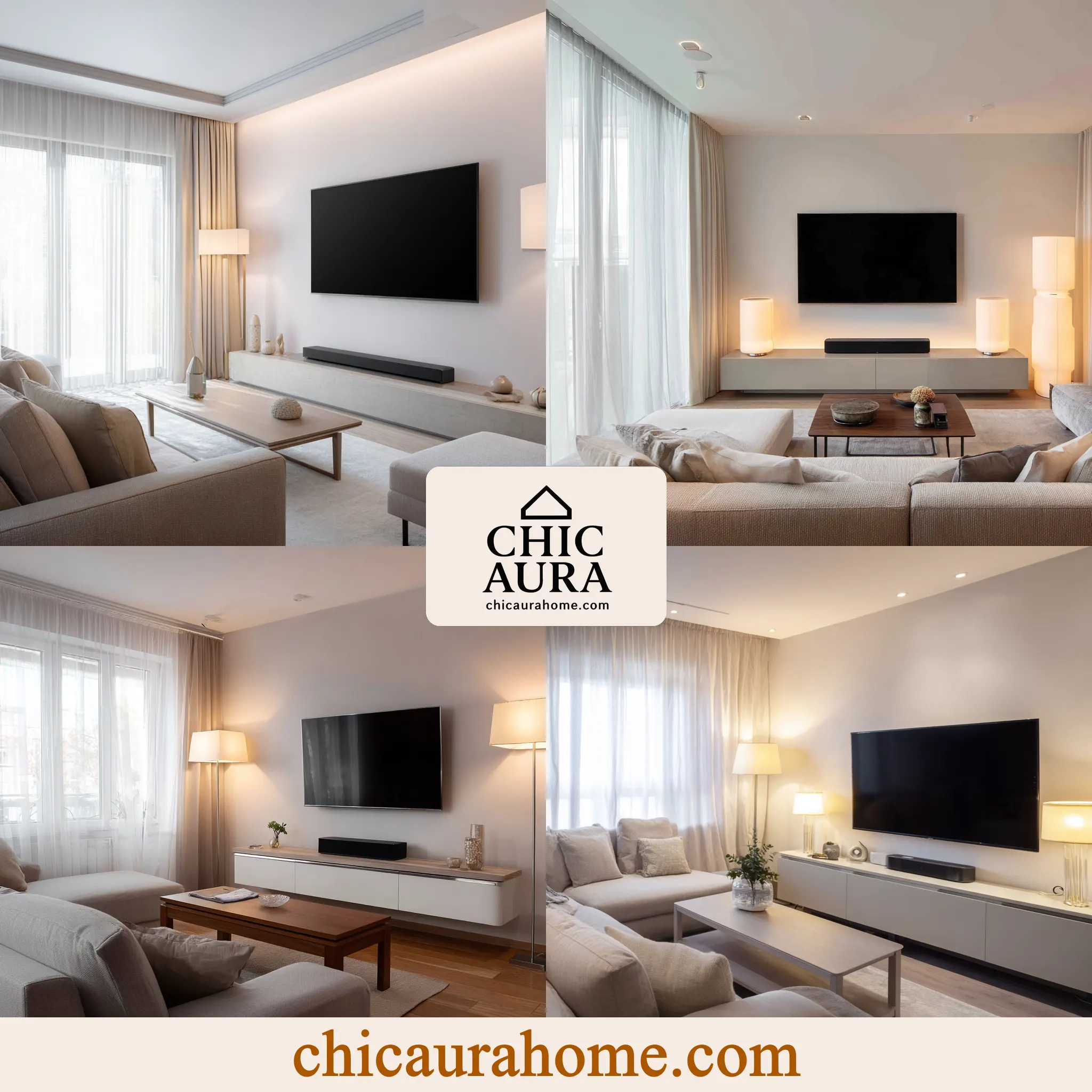 mounted tv living room