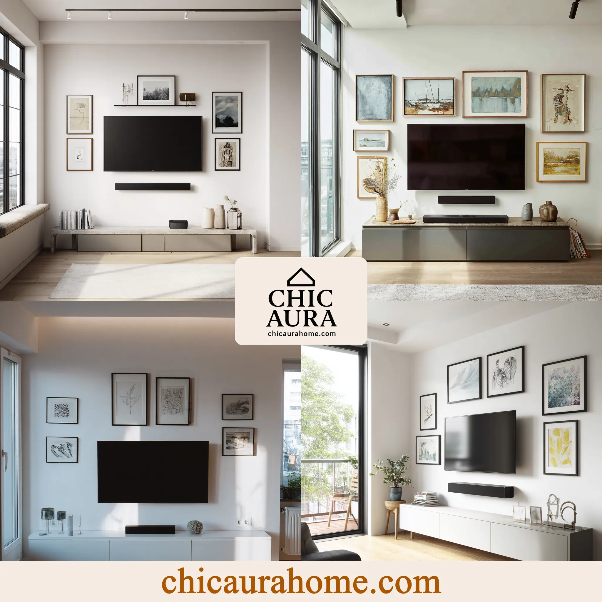 mounted tv wall decor
