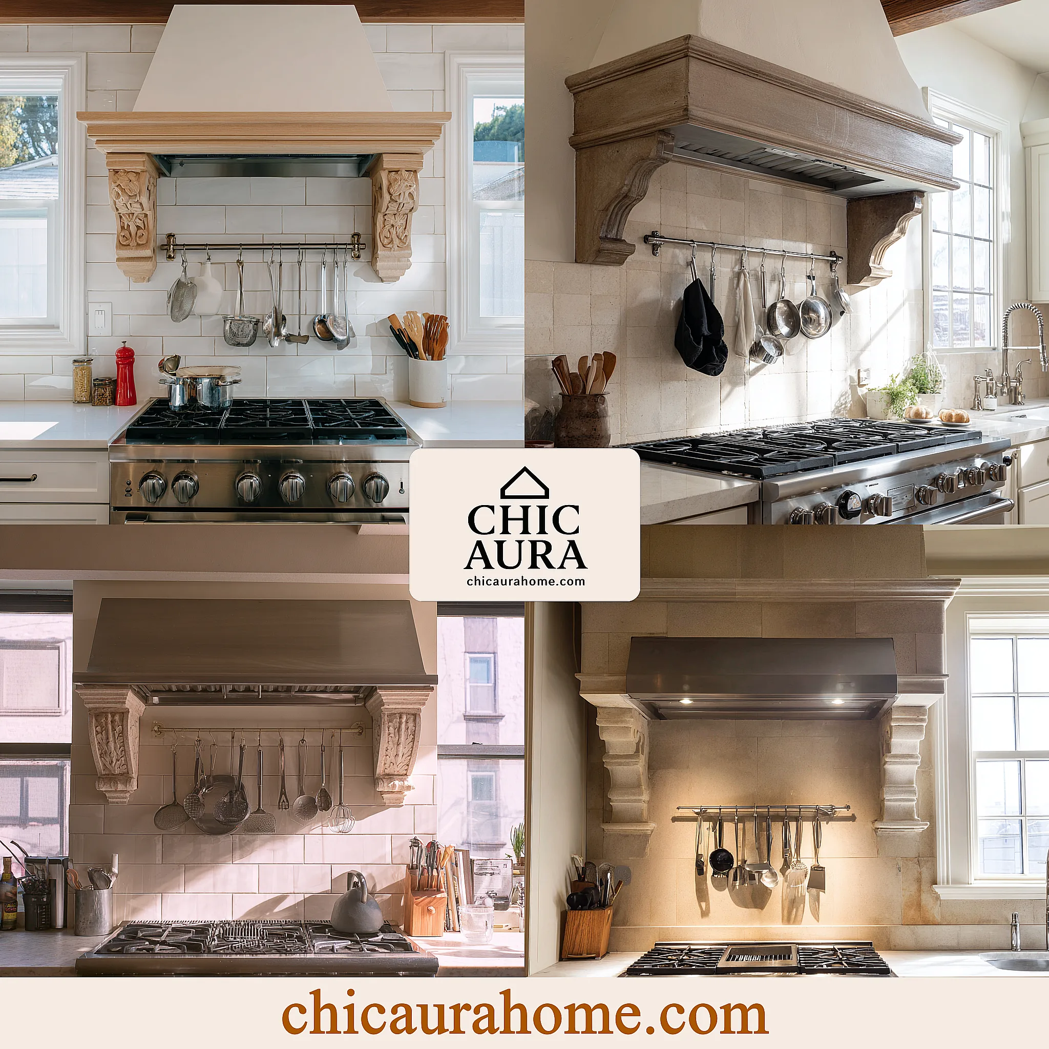 vent hood ideas with corbels