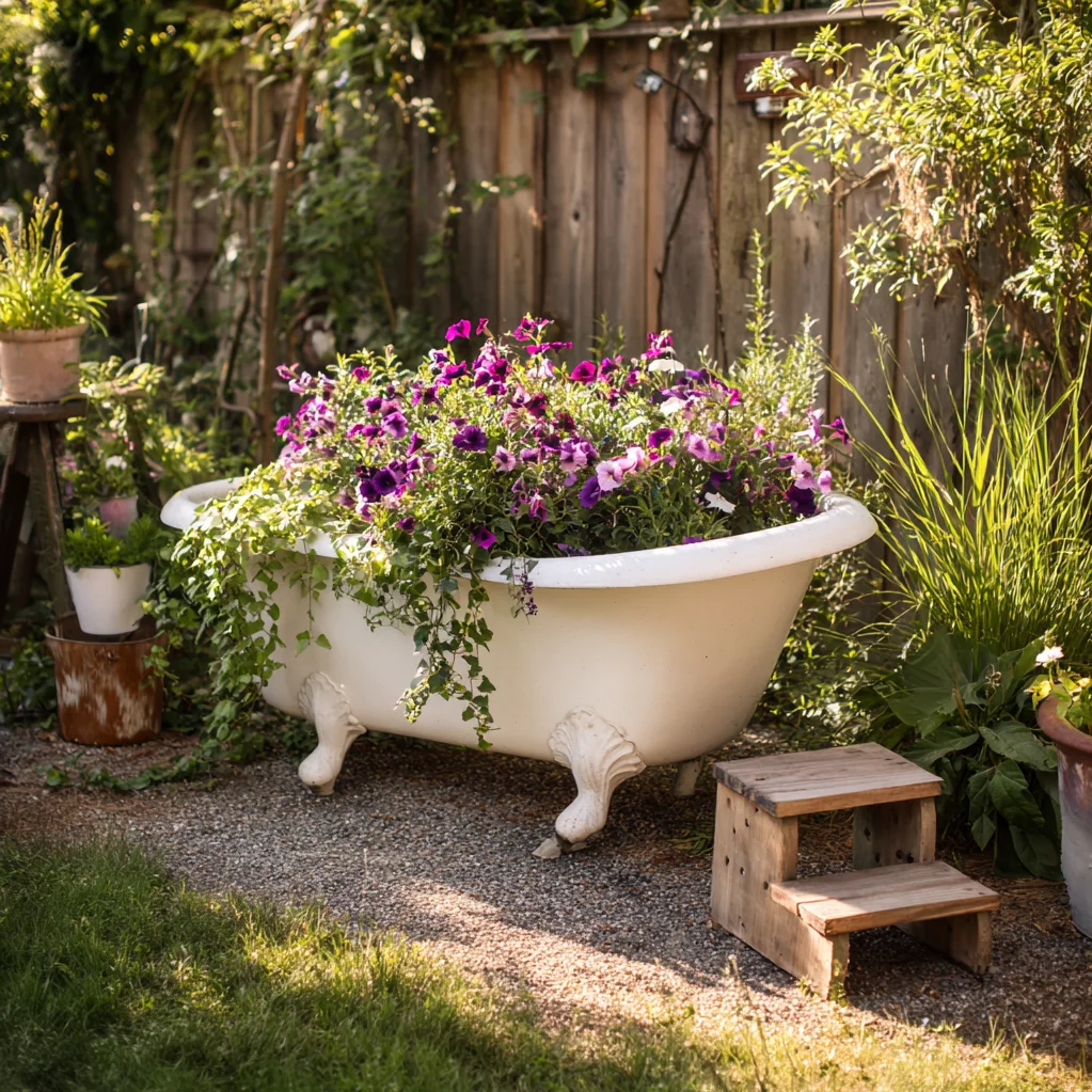 bathtub planter ideas