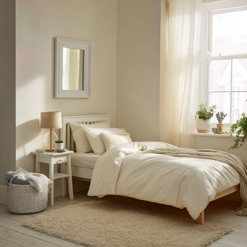 bedroom ideas cream and white