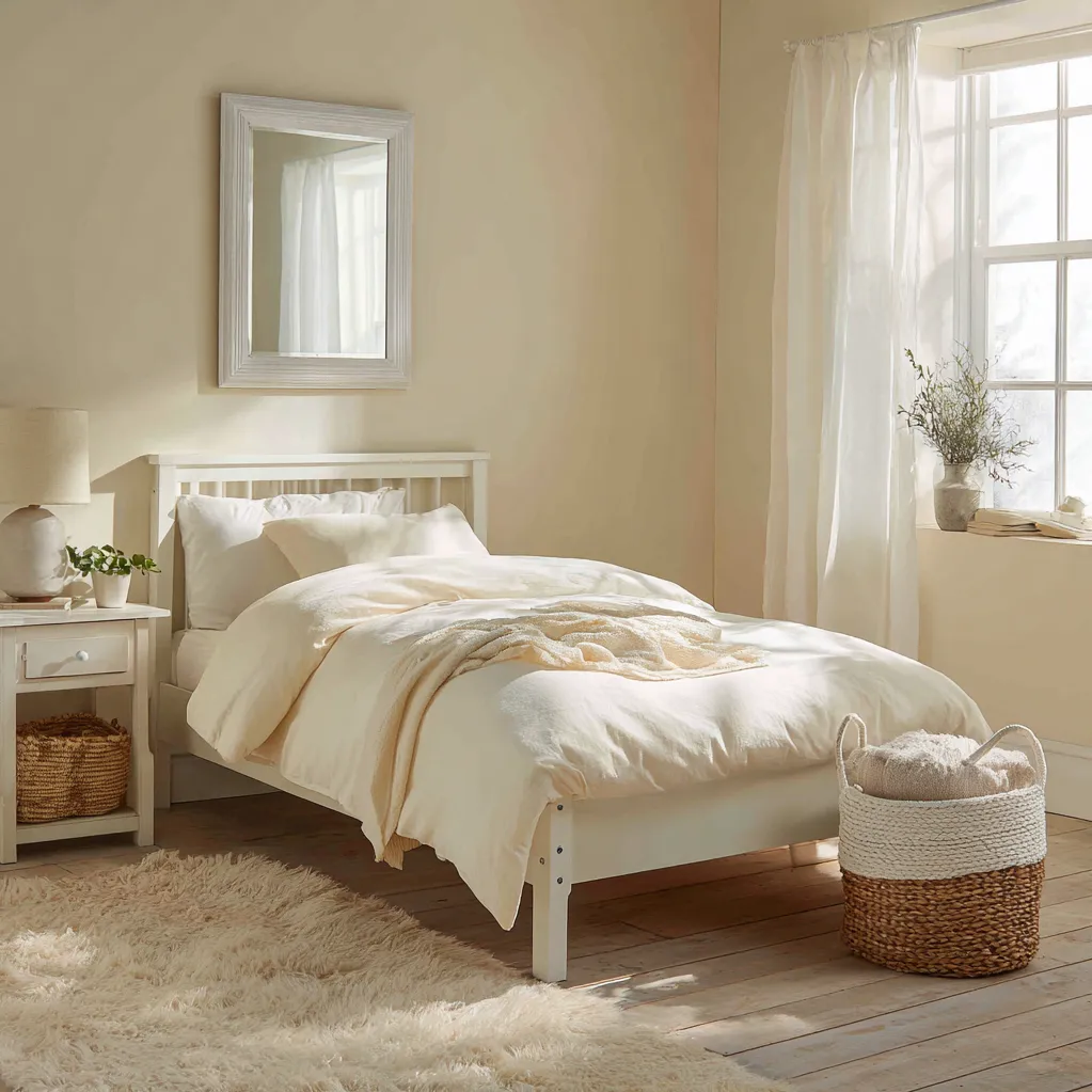 bedroom ideas cream and white