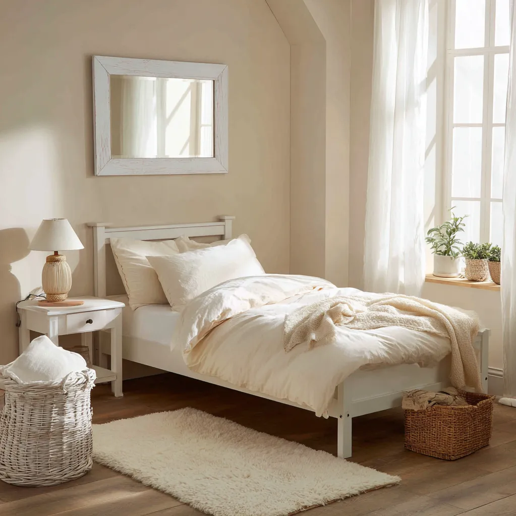 bedroom ideas cream and white