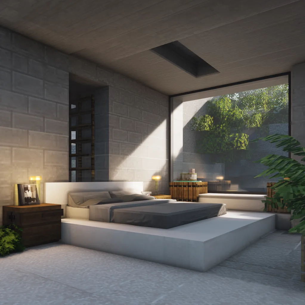 bedroom ideas minecraft modern
