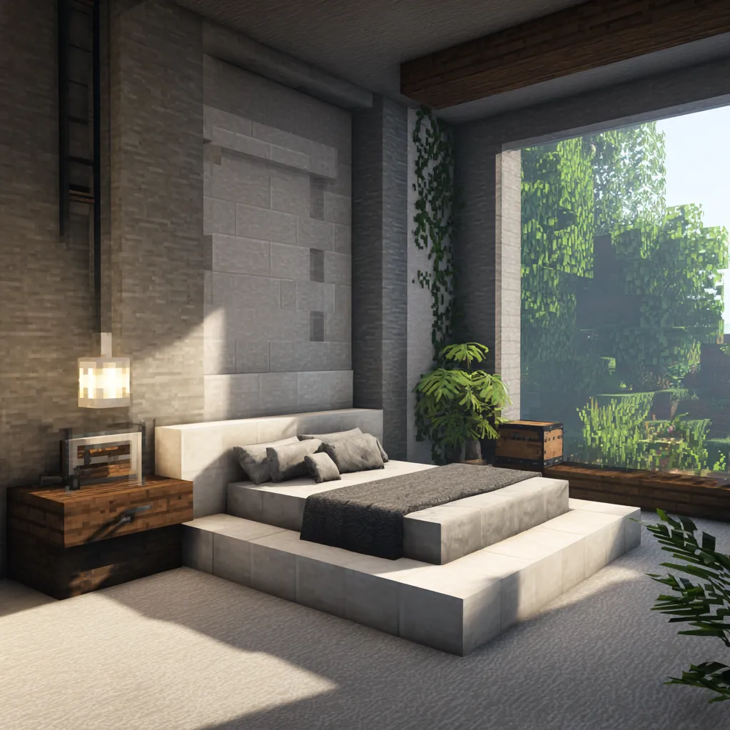 bedroom ideas minecraft modern