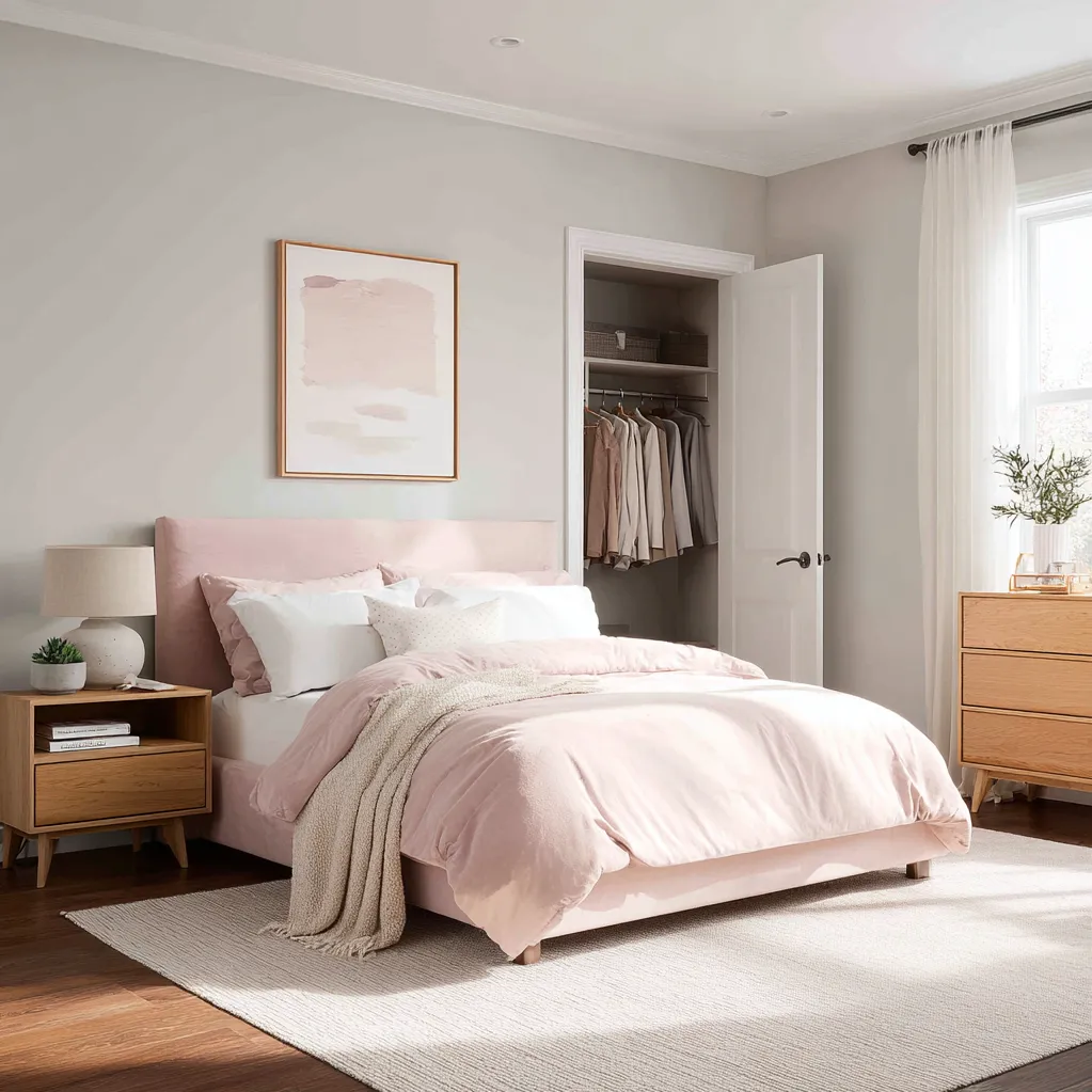 bedroom ideas pink bed