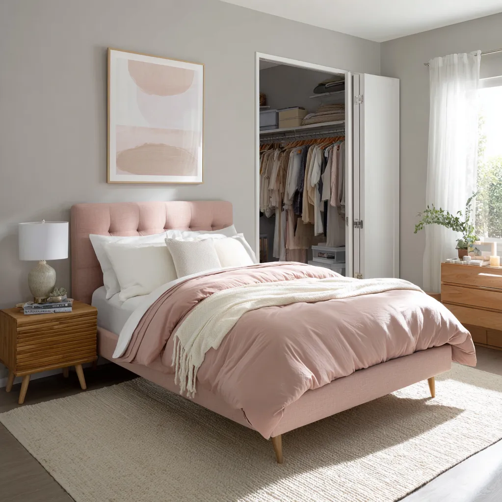 bedroom ideas pink bed