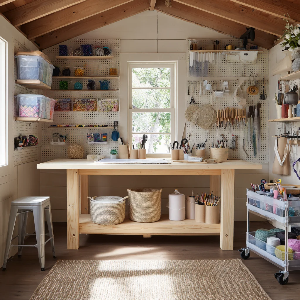 craft shed interior ideas