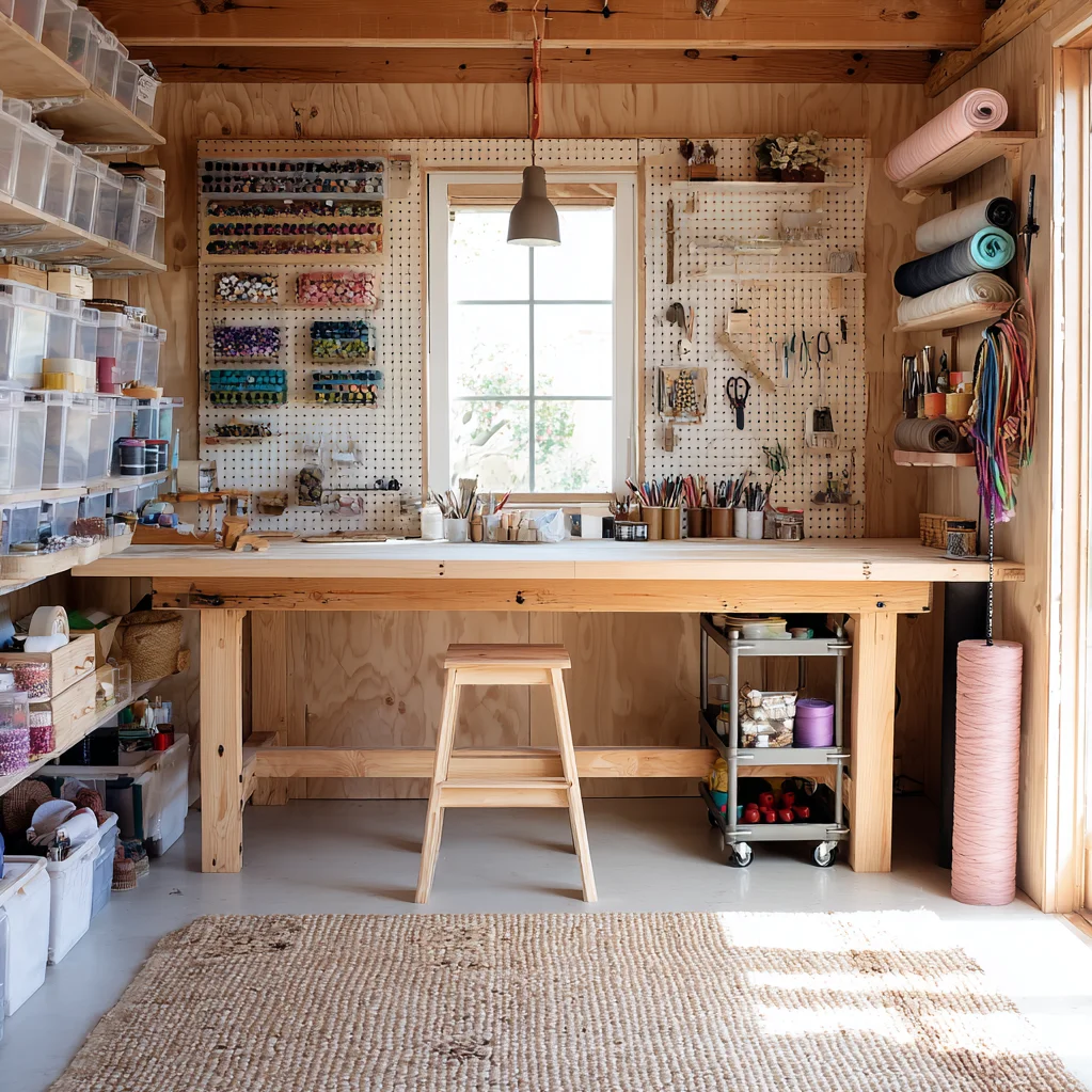 craft shed interior ideas