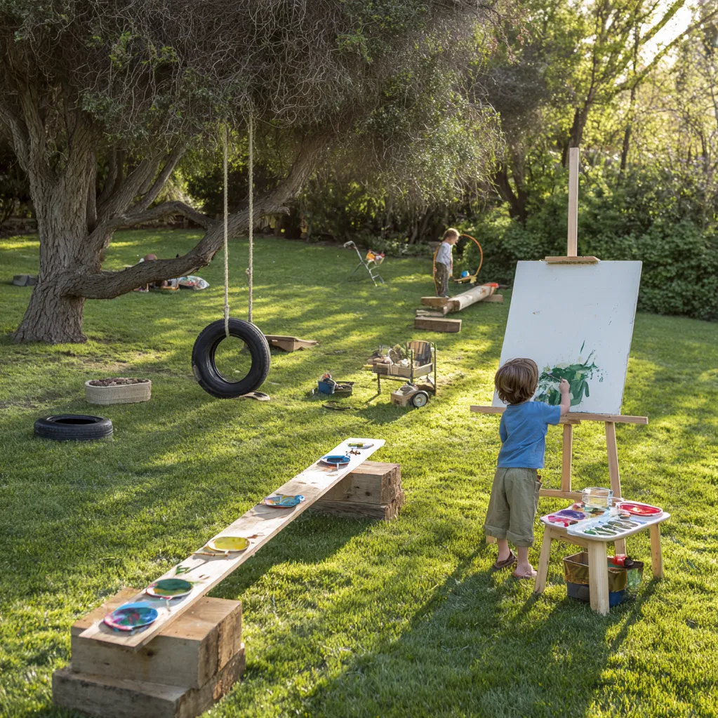 diy outdoor activities for kids backyard ideas