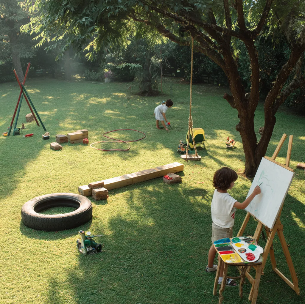 diy outdoor activities for kids backyard ideas