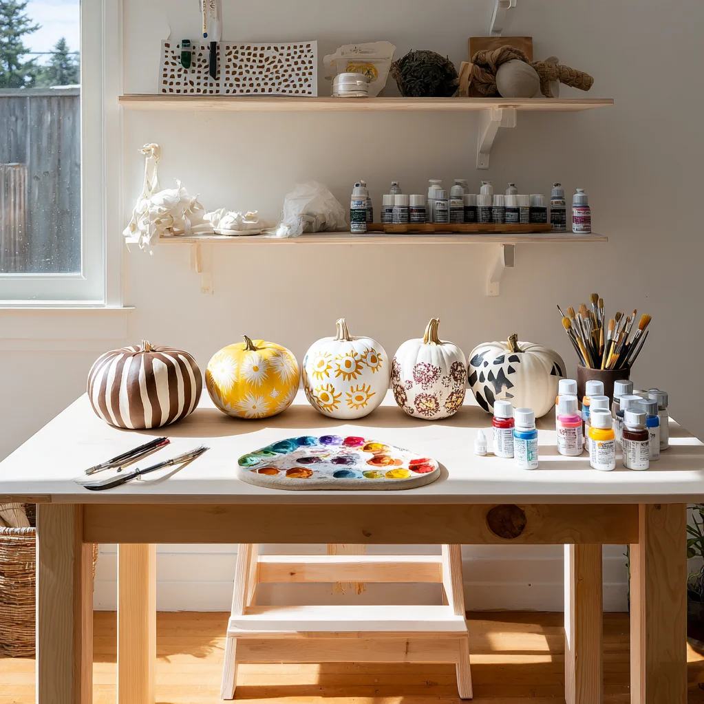 easy gourd painting ideas