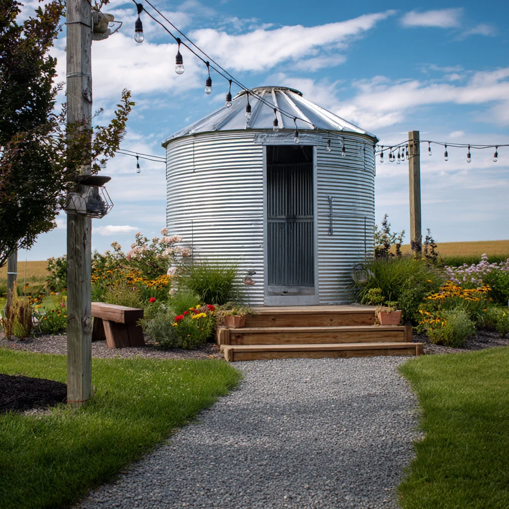 grain bin gazebo ideas
