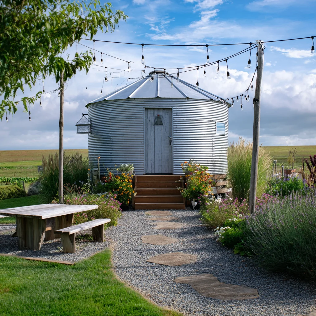 grain bin gazebo ideas