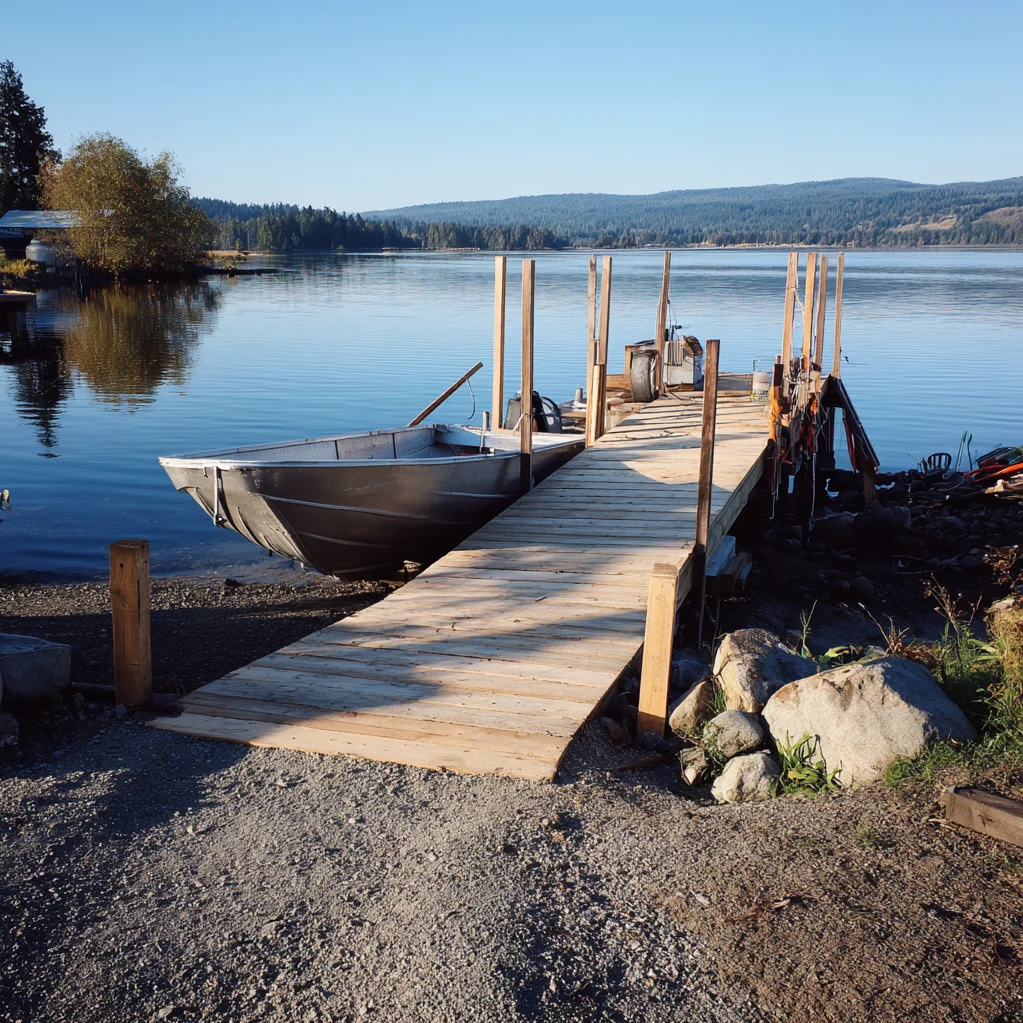 homemade boat ramp ideas