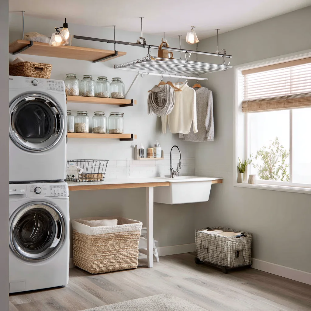 laundry room ideas organization modern