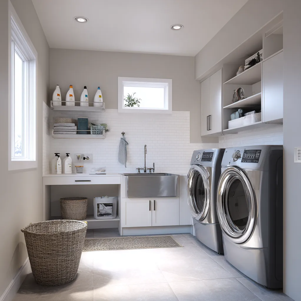 laundry room ideas with sink layout