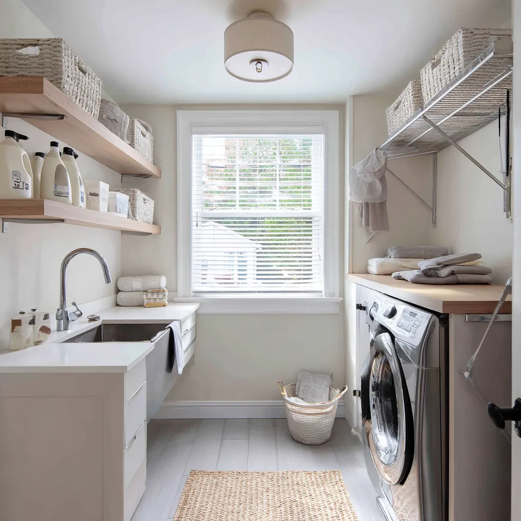 laundry room ideas with sink small space