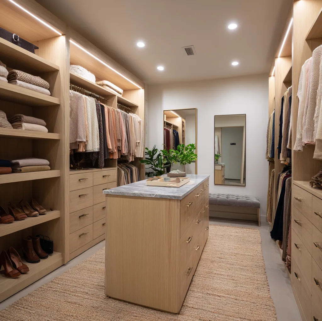 luxury closets design for couple