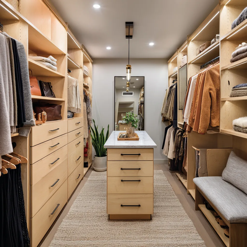 luxury closets design for couple