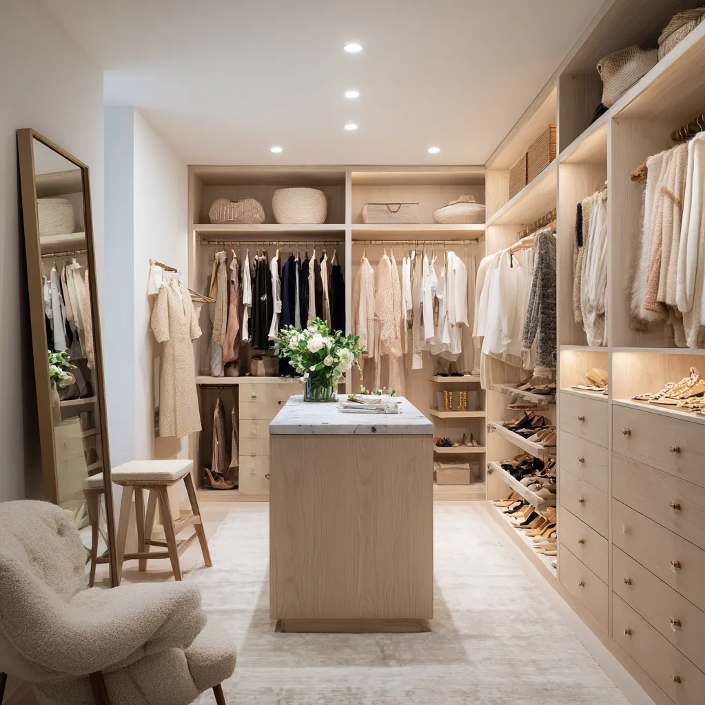 luxury closets design for women