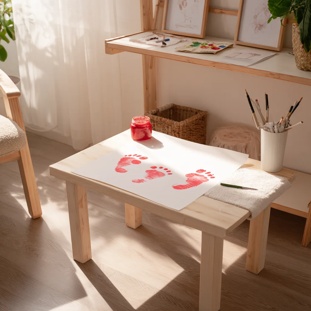 mothers day footprint art ideas