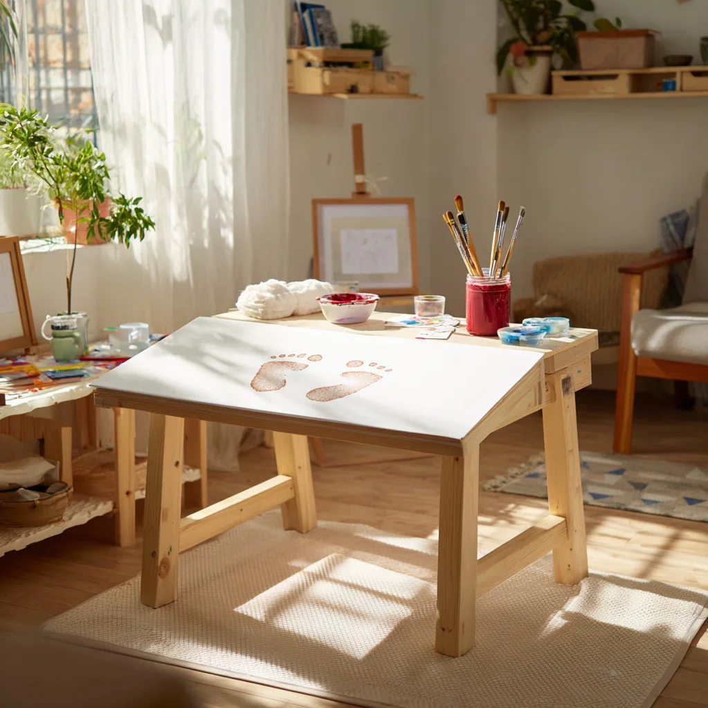 mothers day footprint art ideas