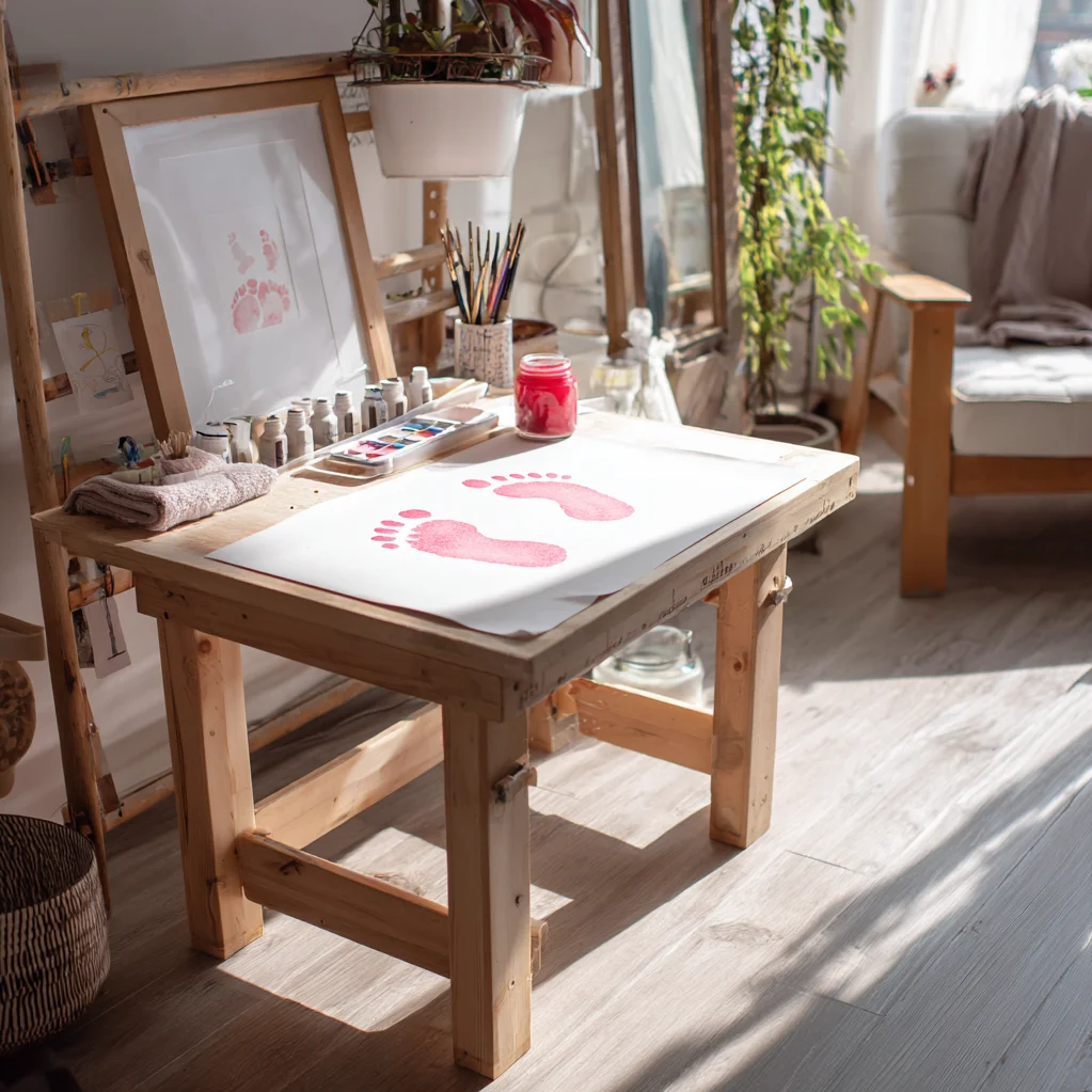 mothers day footprint art ideas