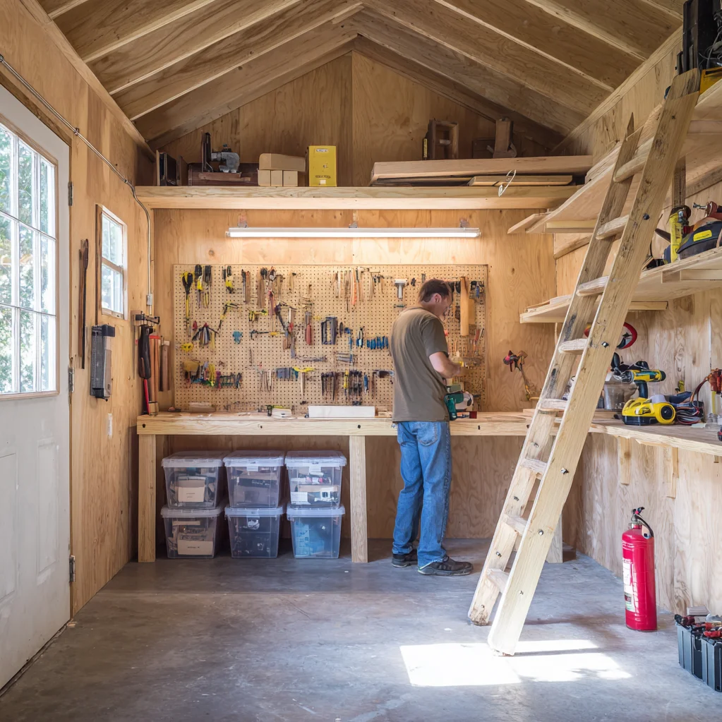 shed workshop ideas