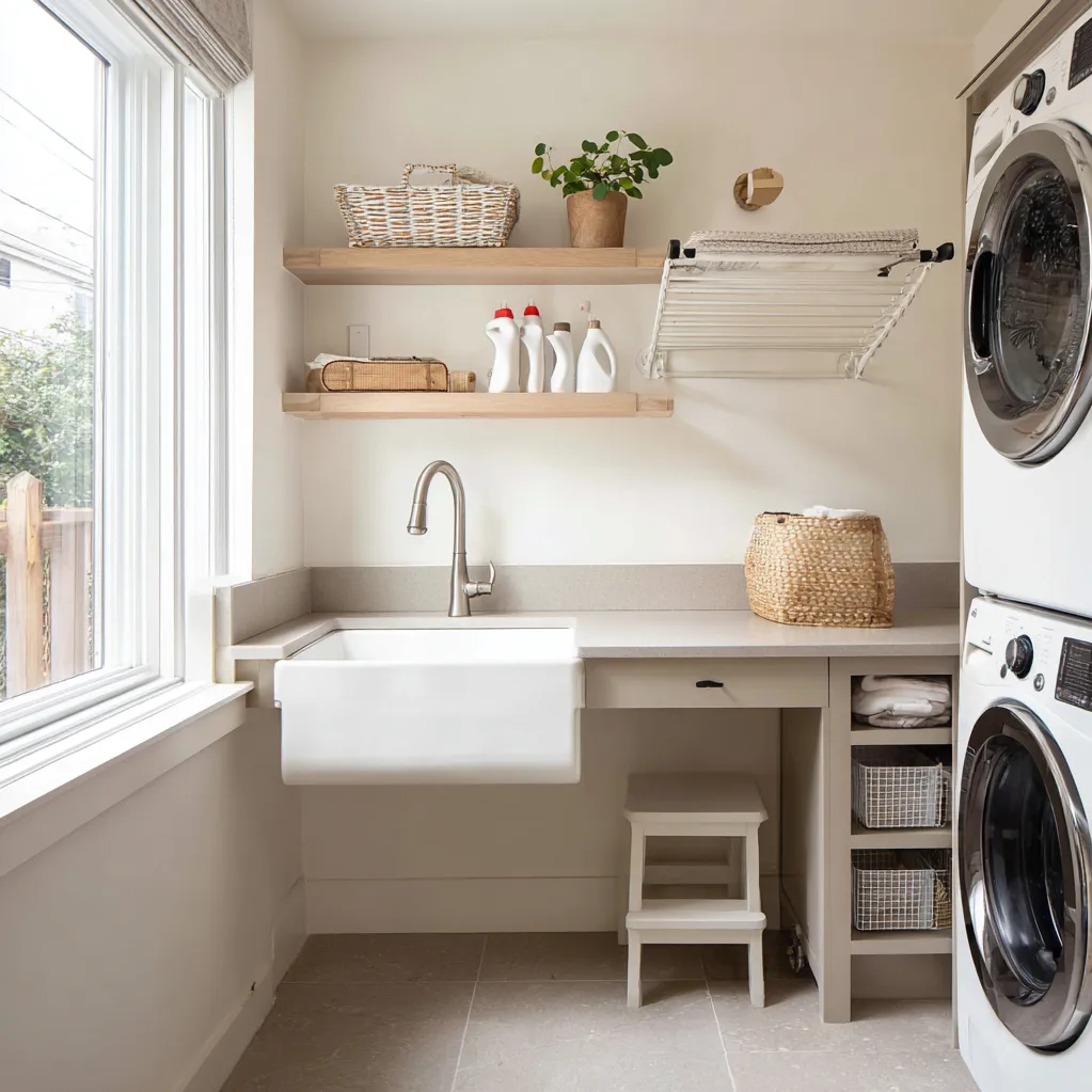 small laundry room ideas with sink layout