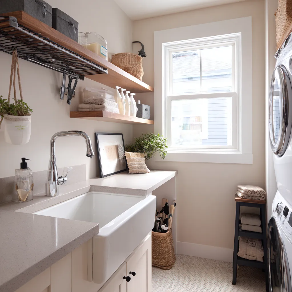 small laundry room ideas with sink layout