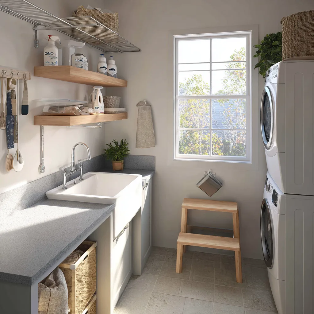 small laundry room ideas with sink layout