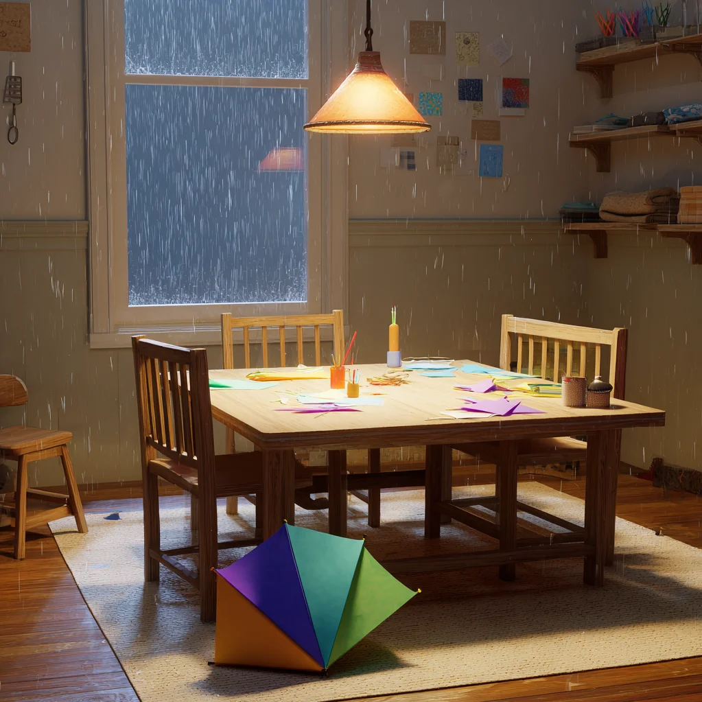 umbrella rainy day craft ideas