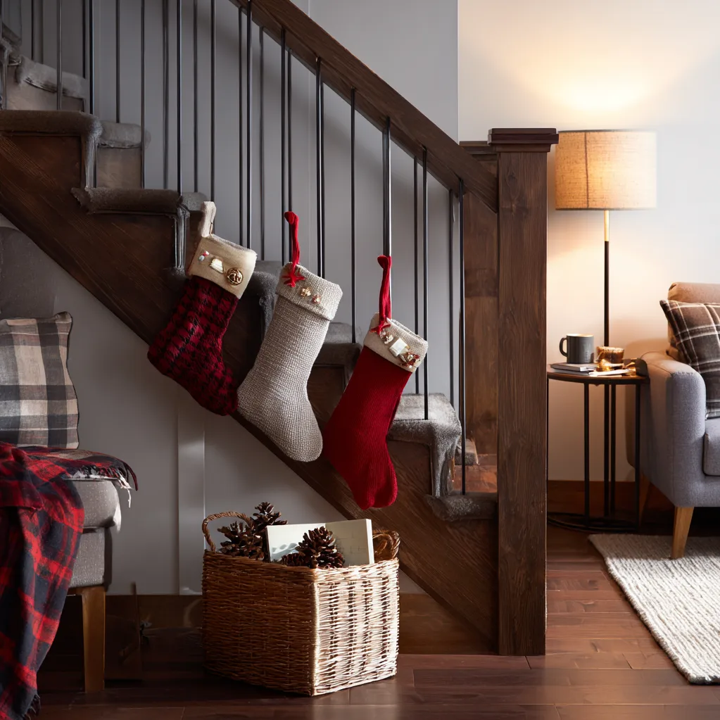 where to hang christmas stockings without a mantle