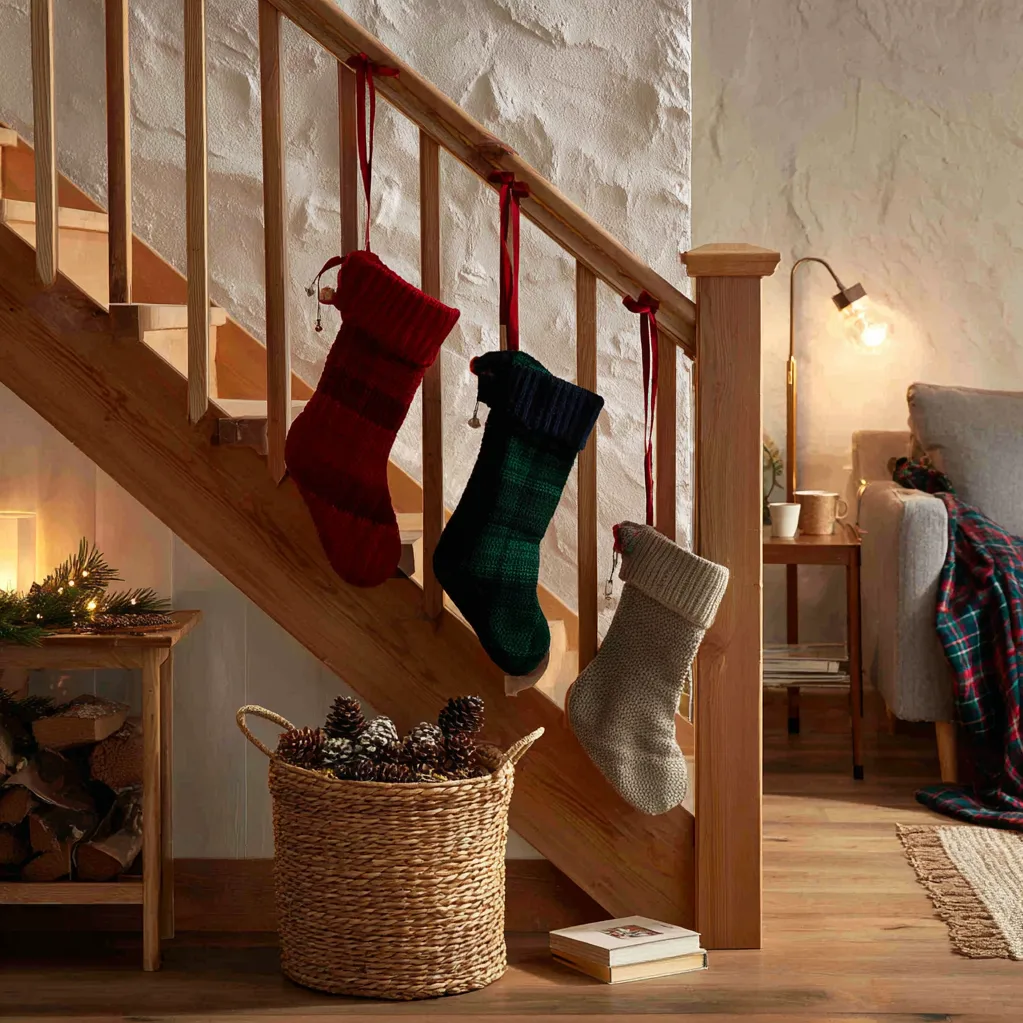 where to hang christmas stockings without a mantle
