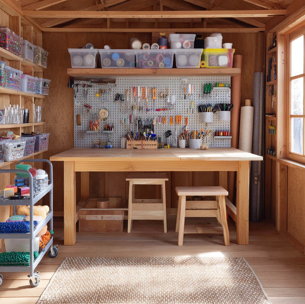 craft shed interior ideas