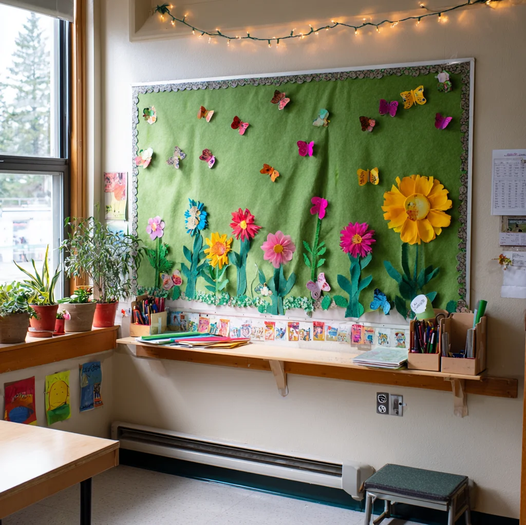 elementary spring bulletin board ideas
