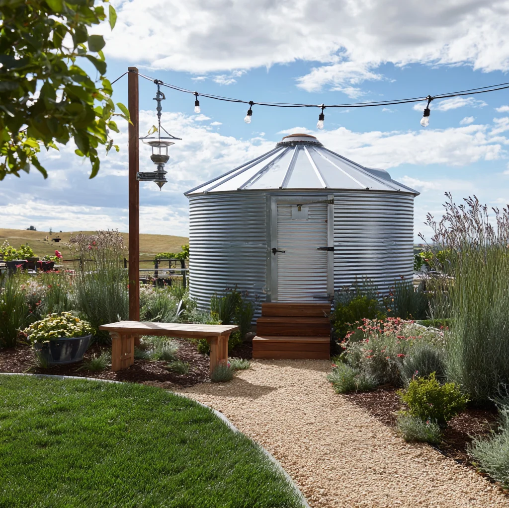 grain bin gazebo ideas