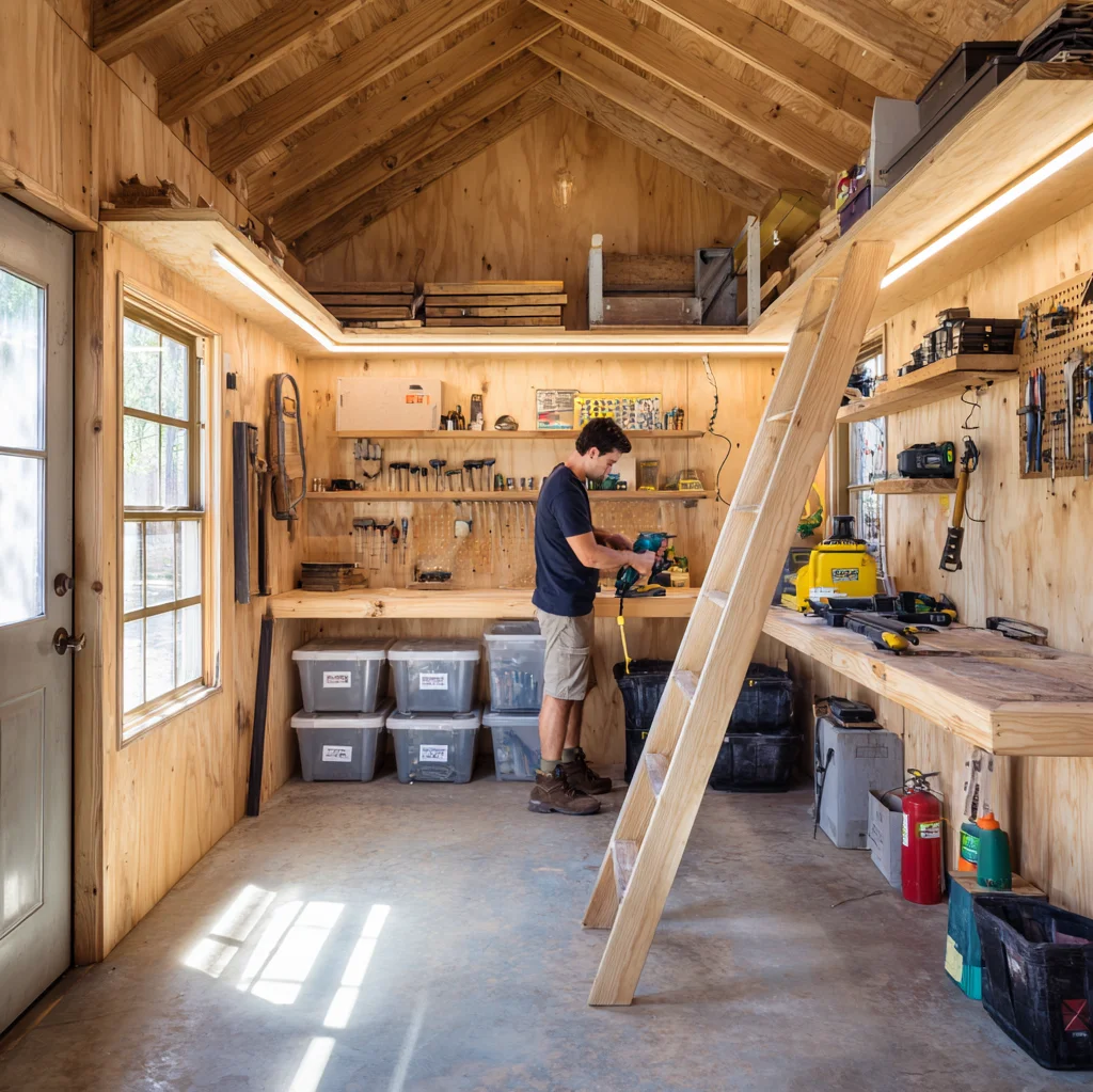 shed workshop ideas