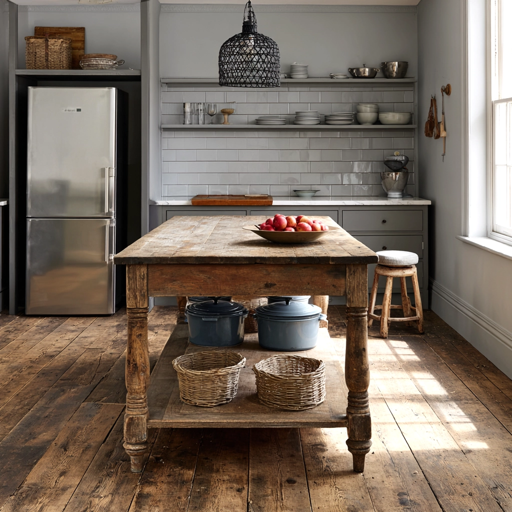 antique kitchen island