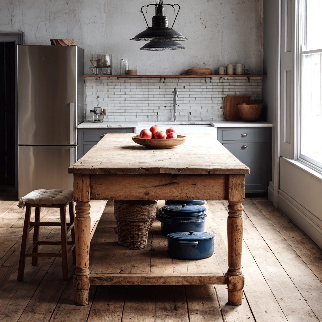 antique kitchen island