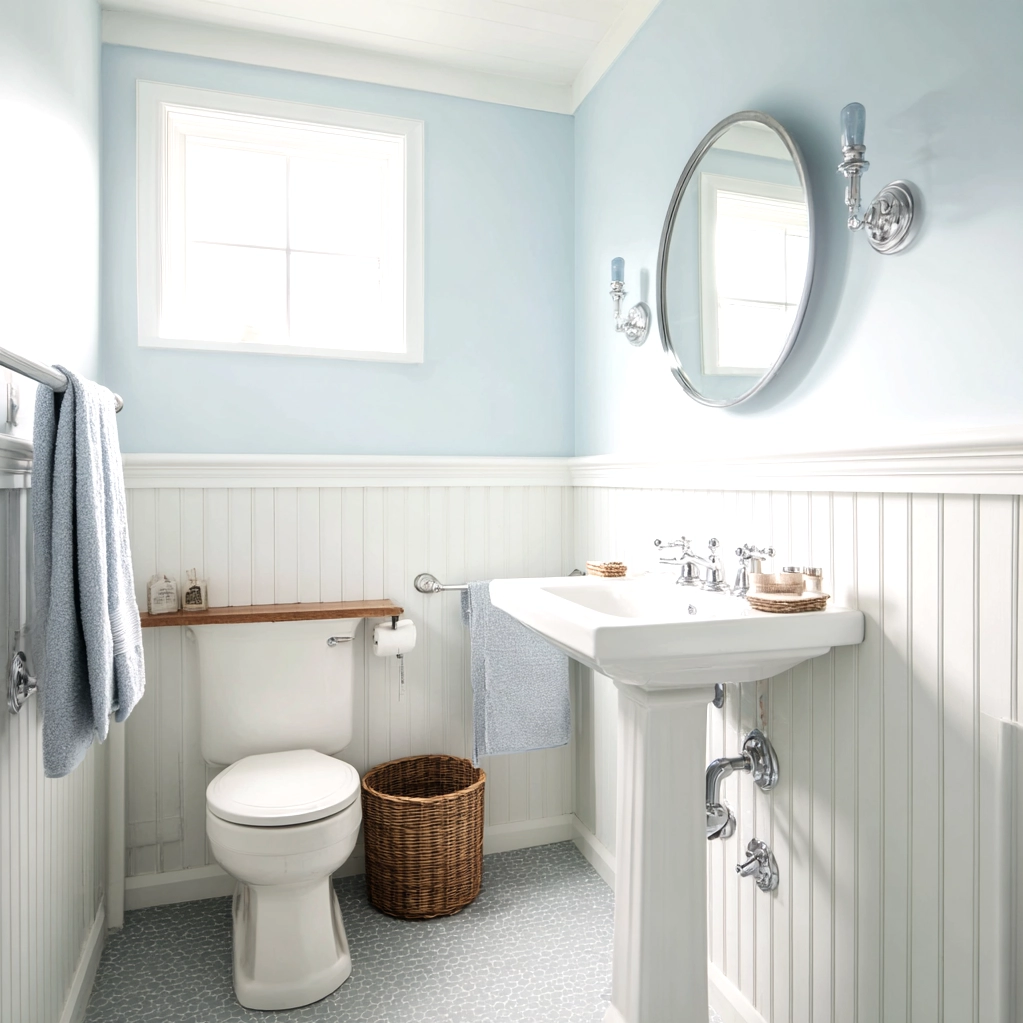 bead board walls bathroom