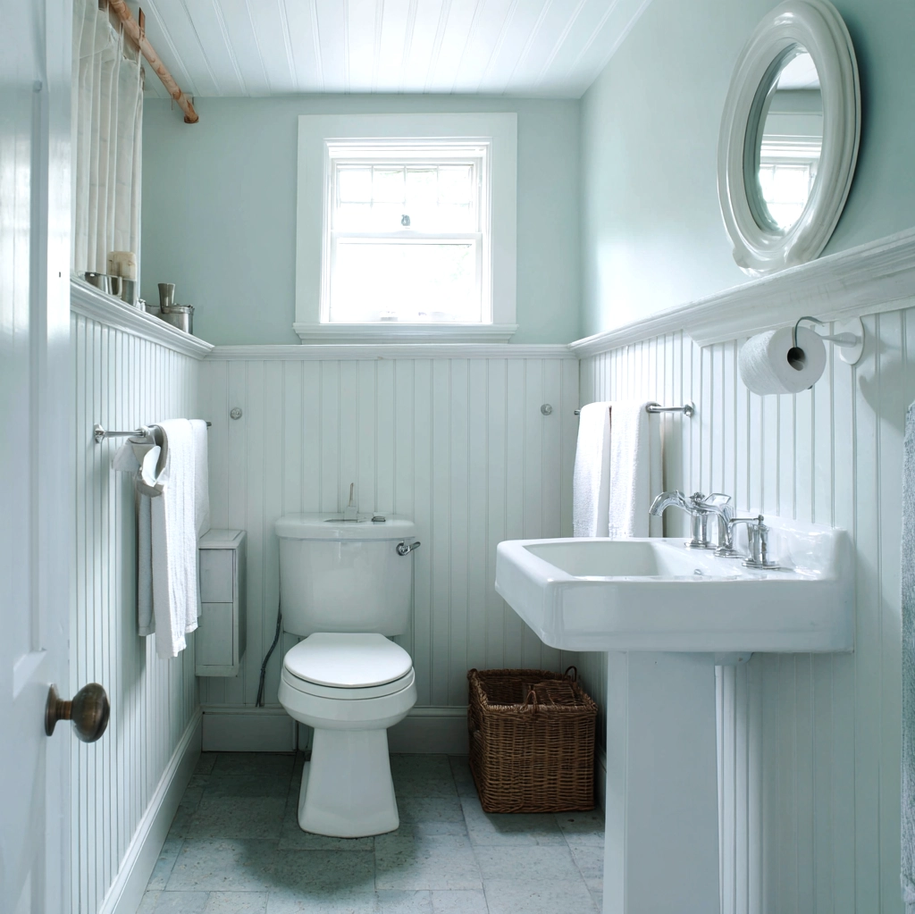 bead board walls bathroom