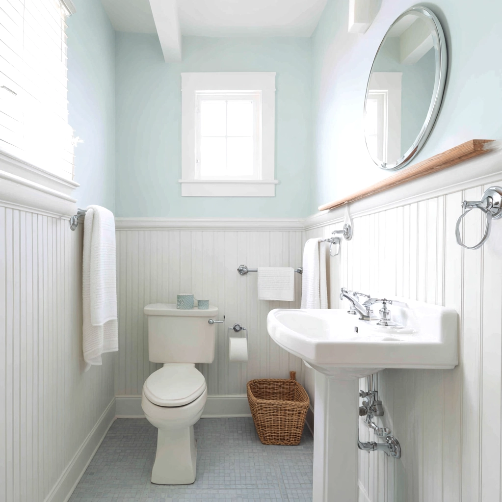 bead board walls bathroom