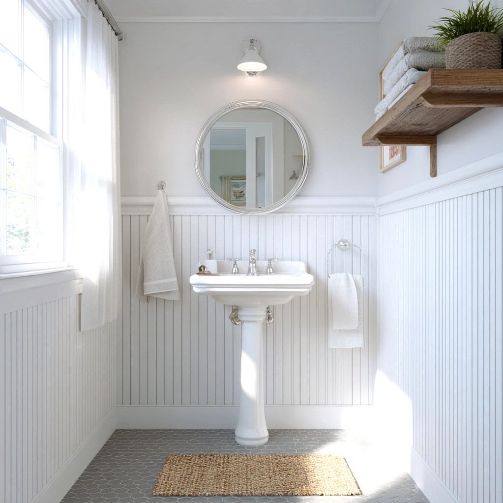 bead board walls bathroom ideas