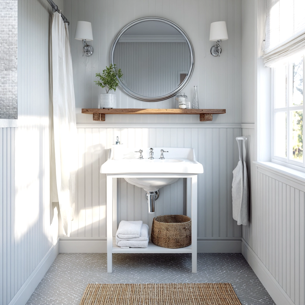 bead board walls bathroom ideas